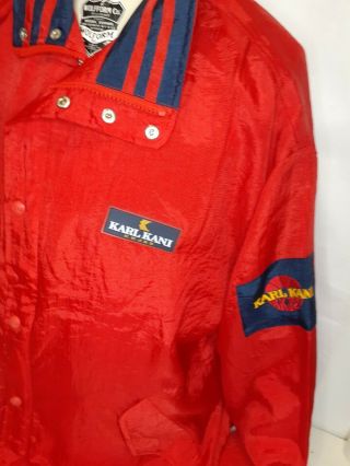 VTG Karl Kani Outerwear Jacket XL Windbreaker Red no tagg 2