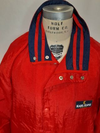 VTG Karl Kani Outerwear Jacket XL Windbreaker Red no tagg 3