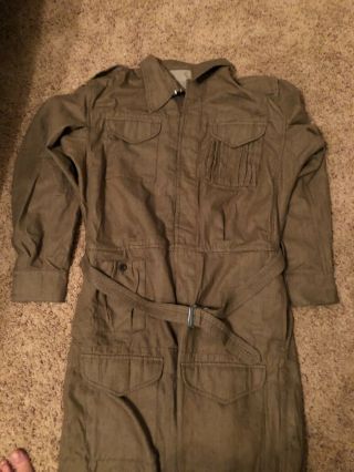 WWII WW2 British Pixie Tank Suit with tags on the inside. 2