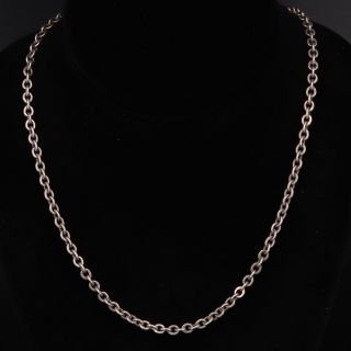 Vtg Sterling Silver - Mexico 4mm Cable Chain Link 29 " Necklace - 26.  5g