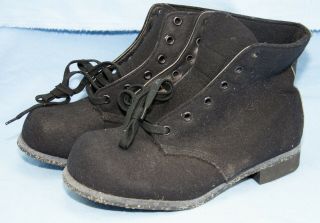 Ww2 Usaaf Felt Shoes Outer For The F - 2 Electrically Heated Suit Rare