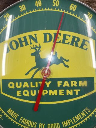 John Deere Round Thermometer 2
