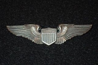 Ww2 Usaaf Army Air Forces Pilots Badge " Wings " Angus & Coote Sterling Australia