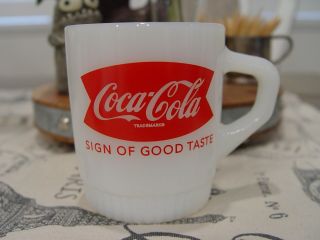 Fire - King Coca - Cola Fishtail Sign Of Good Taste Advertising Coke Coffee Mug