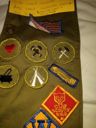Vintage 50 ' s - 60 ' s BSA Boy Scouts Merit Badge Patch sash scoutmaster Cub Scout 3