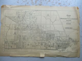 Plan & Map Of The Borough Of Collingdale,  Delaware County Pa 1929