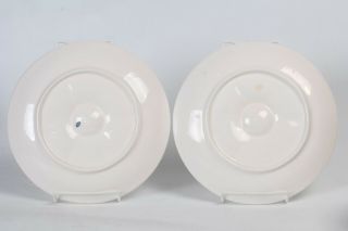 Set of 8 Vintage Knobler White Porcelain 9 