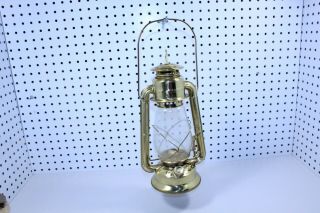 Vintage Dietz No.  20 Junior Brass Color Metal Lantern Kerosene Oil Camping