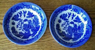 Vintage Blue Willow Bowls - Made In Japan