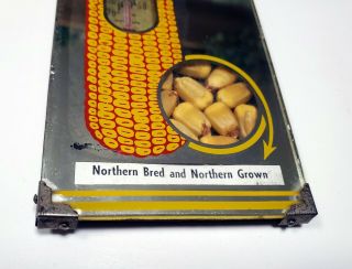 JACQUES Ear CORN Hybrid SEED Advertising THERMOMETER Mirror VINTAGE FARM 3
