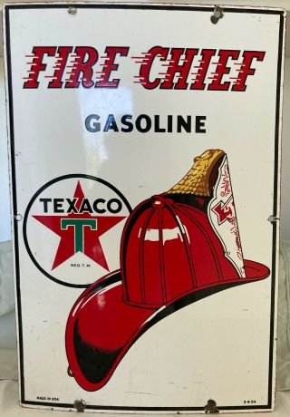 1954 Texaco Fire Chief Pump Plate
