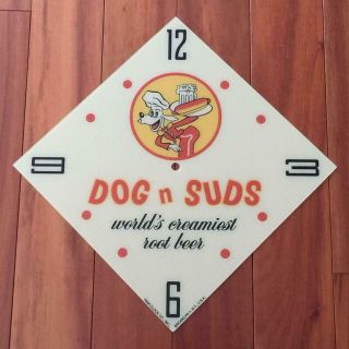 15 " Dog N Suds Root Beer Diamond Glass Replacement Face For Pam Clock