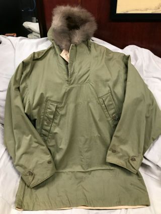 Wwii Us Army Reversible Ski Parka Fur - Trimmed Hirsch - Weis 7/14/42