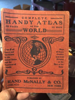 Vintage Rand Mcnally,  Handy Maps Of The United States Atlas.  Old Maps/atlas Map