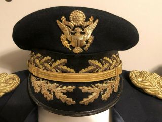 5 - Star General Omar Bradley Luxenberg Dress Visor Hat Cap Made In England