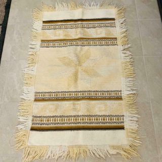 Vintage Woven Native American Rug 57 X 34