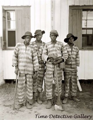 African American Men On Southern Chain Gang - Circa 1900 - Historic Photo Print
