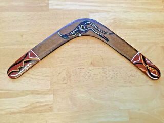 Australian Returning Boomerang - Hand Painted Aboriginal Art