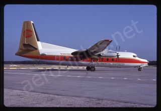 Continental Express Fairchild F - 27 N380ba Kodachrome Aircraft Slide/dia