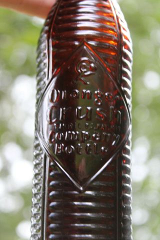 Birmingham Alabama Orange Crush Embossed Amber Bottle Ala Al 1944 B 