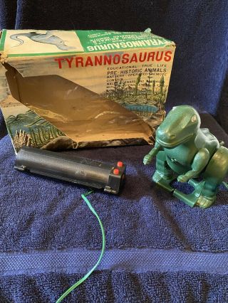 Vintage Rc T - Rex Tyrannosaurus B/op Toy - Sears Toy Town Japan.