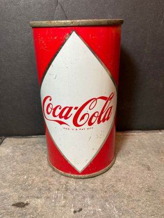 Coke Diamond Flat Top Soda Can.  San Francisco Ca.  Lid.  Wow Is This