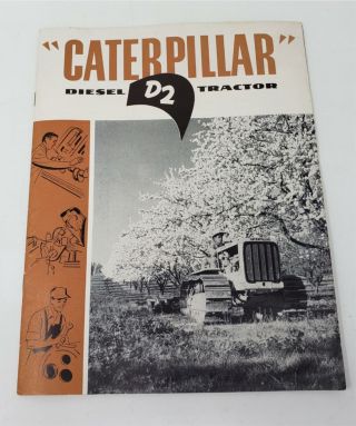 1951 Caterpillar D2 Diesel Tractor Sales Booklet Brochure W/specs