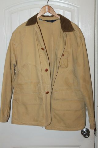 Vintage Polo Ralph Lauren Field Jacket Shooting Hunting Coat Country Barn Medium