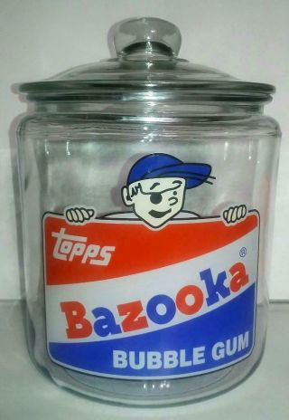 A Rare Bazooka Bubble Gum Glass Counter Jar
