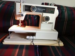Kenmore 10 Stitch Sewing Machine With Case Model 158 Zig Zag Vintage
