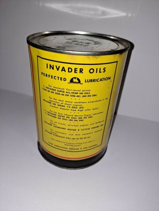 Vintage Invader Can of Motor Oil - Full & 2