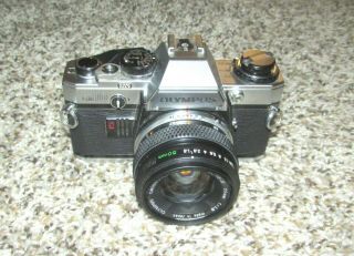 Vintage Olympus Om10 35mm Film Camera W/ 50mm 1:1.  8 Lens