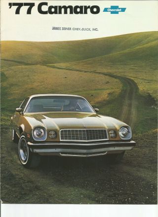 1977 Chevrolet Camaro,  Type Lt,  & Rally Sport Dealer Sales Brochure