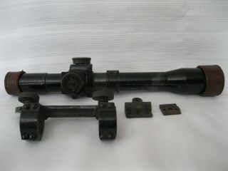No.  32 Mk Ii Sniper Scope For Lee Enfield Rifle Wwii Leather Endcaps