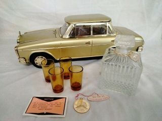 Vintage 1970’s Mercedes Benz 300 Sel Musical Liquor Decanter Car