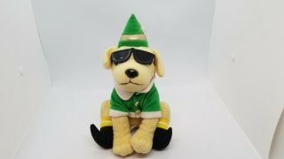 Raising Canes Chicken Fingers 8 " 2009 Christmas Plush Puppy Dog Elf Collectible