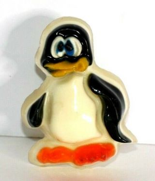 Night Light Acrylic Lucite Penguin Plug In Made In Usa By N.  E.  O.  Vintage