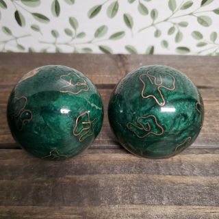 Ancient City Health Ball Factory Baoding China Meditation Chiming Balls Peacock 2