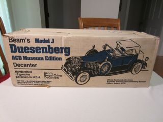 Jim Beam Decanters Car Series 1934 Duesenberg Model J.  Box Is Factory