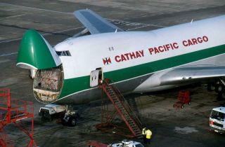 Cathay Pacific 747 Vr - Hvy Yr 1997 Kai Tak H2254 35mm Aircraft Slide