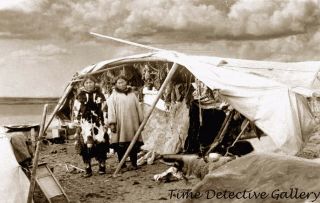 Eskimo Camp,  Nome,  Alaska - 1916 - Historic Photo Print