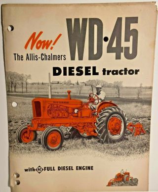Allis Chalmers Wd 45 Diesel Tractor Sales Brochure 1953