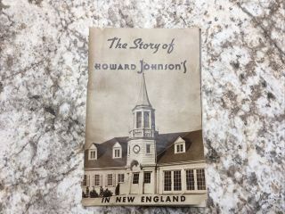 1938 Rare The Story Of Howard Johnson 