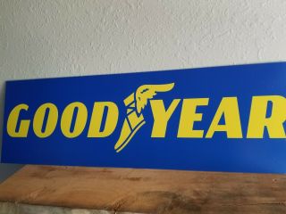 Goodyear Sign 32in Tire Shop Oil Gas Vintage Style Display
