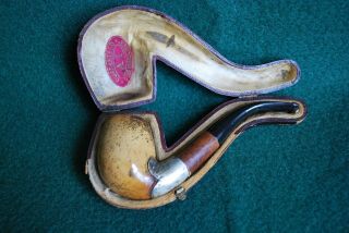 Vintage Meerschaum Pipe With Fitted Case