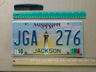 License Plate,  Mississippi,  2000,  Lighthouse,  Carroll County,  Jga 276