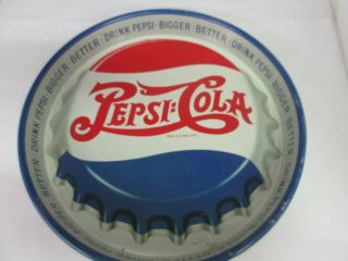 Vintage Advertising Pepsi Cola Soda Serving Tray 13 " Dia M - 967