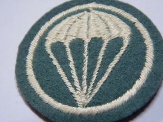 World War 2,  Airborne Infantry Cap Patch,  Embroidered On Felt,