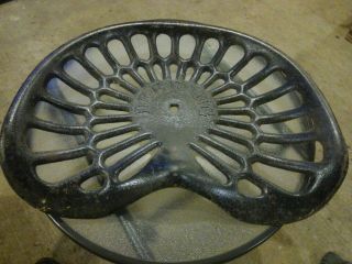 Cast Iron Deering Tractor Seat Country Farm Implement Sign John Deere
