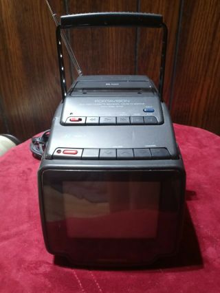 Memorex Portavision Model 17 8mm Vcr Color Tv Monitor Vintage 1992 Great